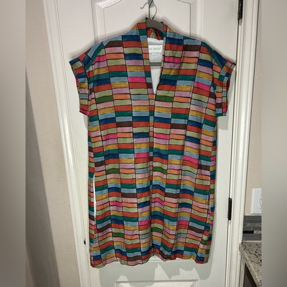 Brooke Wright Dresses & Skirts - Brook Wright Nancy Colorful Striped Tunic Dress with pockets XS